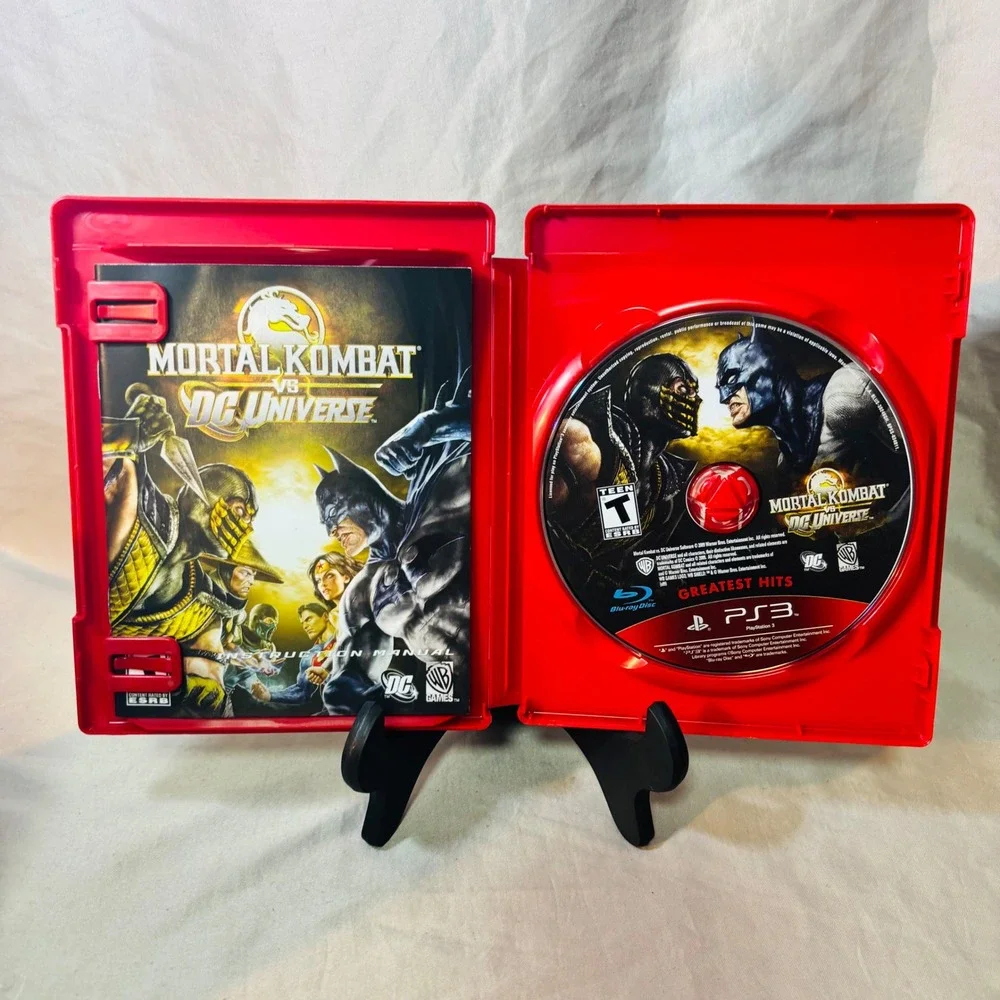 Mortal Kombat vs DC Universe Greatest Hits PS3 CIB Disc Case Manual